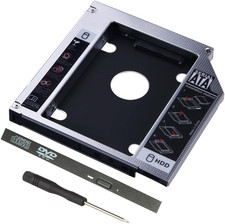 Optical Drive to Hard Drive Caddy Bracket 2Nd HDD SSD Enclosure Universal 9.5Mm picture