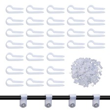 200 Pcs White 1/4 Inch/6.4mm R-Cable Clips Without Screws, Cable Clip Wire Cl... picture
