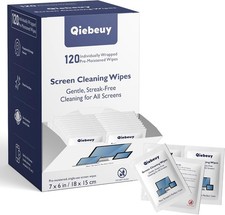 Screen Cleaner Wipes, 120 Count (7 X 6 Inch) 3rd Gen Electronic Cleaning Wipes picture