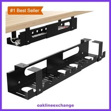 GOME Adjustable Under Desk Cable Management Tray 2 Pack picture
