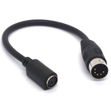 5 Pin DIN to PS/2 Cable Adapter, 5 Pin MIDI Male to 6 Pin Mini Din Female Adapt picture
