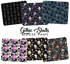 Gothic Skulls #2 - Mouse Pad - Dark Academia Goth Horror Computer Office Gift picture