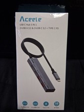 Aceele USB 3.0 Splitter Hub 6 In 1 USB-C  10Gbps Speed picture