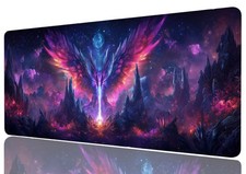 Dragon Gaming Mouse Pad, Purple and Pink Scale Dark Fantasy Large Gaming Mous... picture