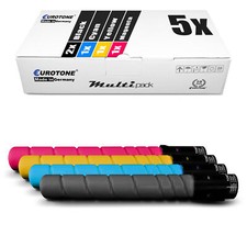 5x Eco Toner Replaces Konica Minolta TN-321C TN-321K TN-321M TN-321Y picture