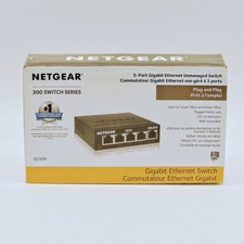 NETGEAR GS305300PAS 300 Switch Series 5 Port Gigabit Brand New Factory Sealed picture