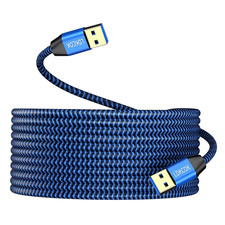 USB to USB Cable 20FT, Durable Braided USB 3.0 Male to Male Type a to Type picture