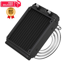 Clyxgs Water Cooling Radiator, 12 Pipe Aluminum 120 mm, 12 Round 120 picture