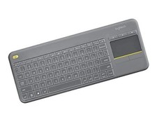 Keyboard Cover for Wireless Touch Keyboard Keyboard Logitech K400 Plus Clear picture