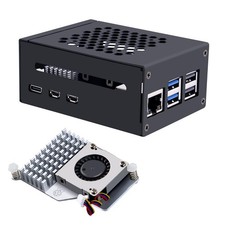 GeeekPi Metal Case for Raspberry Pi 5, with 5 Active Cooler Black picture