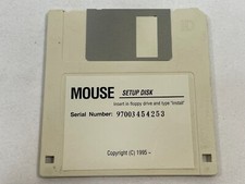 Vintage 1995 Mouse Setup Disk PC Computer Software Driver 3.5