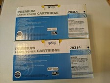 Set of 2 ELITE IMAGE Remanufactured 70314 Premium Laser Toner Cartridge Black picture