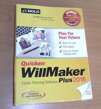 NEW NOLO Quicken Willmaker Plus 2016 Estate Planning Software ***CD INCLUDED*** picture