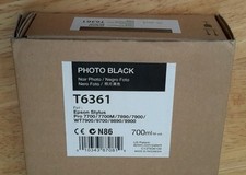 01-2020 NIB EPSON T6361 Photo Black Ink 700ml for Stylus Pro 7890/7900/9890/9900 picture