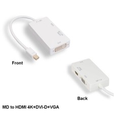 KNTK Mini Displayport 1.2 to HDMI 4K/VGA HD15/DVID Adapter for PC MAC TV Display picture
