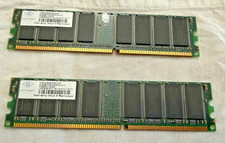 LOT 2 512MB DDR PC3200U30330 400MHz CL3 RAM Modules G2U picture