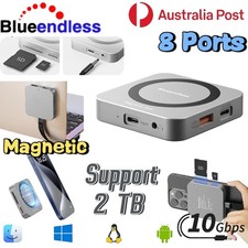 Blueendless Magnetic 8IN1 M.2 NVME SSD Enclosure Docking Station Reader Adapter picture