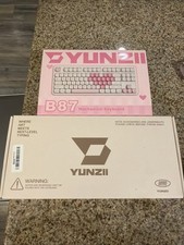 YUNZII B87 Wireless Mechanical Keyboard - White Heart, Cocoa V2 picture