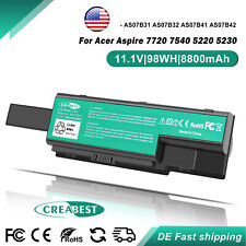 8800mAh AS07B31 AS07B41 AS07B42 AS07B51 Battery for Acer Aspire 7220 5300 5200 picture