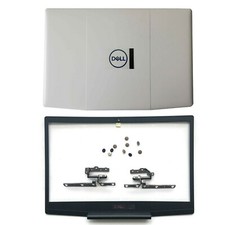 Top Back Cover Bezel Hinges Screws White Lid New For Dell G3 15 3590 03HKFN US picture