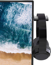 Hidden Monitor Stand for Headphones – Does Not Block Monitor picture