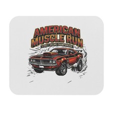 American Muscle Run Classic Car Mouse Pad | Street Racing Artwork picture