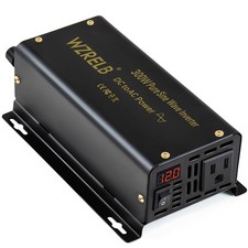 WZRELB 300W Pure Sine Wave Power Inverter 600W Peak DC 24V to 110V AC picture
