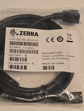 Zebra CBL-DC-382A1-01 Standard Power Cord - For Cradle FROM A SINGLE LEVEL VI picture