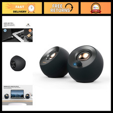 2.0 USB Desktop Stereo Speakers for PC/Laptop, Compact Sound System, Black picture