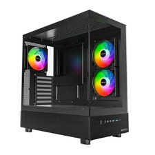MONTECH XR-B, ATX Mid-Tower PC Gaming Case, 3x120mm ARGB PWM Fans XR, Black picture
