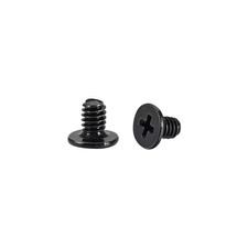 M2x4mm Laptop Computer Screw Phillips Head Screw Fastener Black 100pcs picture