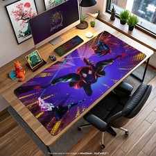 Spider-Verse Gaming Mouse Pad, Miles Morales & Spider-Gwen Desk Mat, Marvel Hero picture
