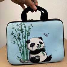 Panda Graphic Padded iPad,Small Laptop Bag check measurement padded bag 12.5x9.5 picture