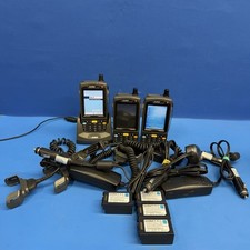 Symbol MC7004 Lot of 3 Barcode Scanners Dock 7 Batteries Car Chargers AS IS picture