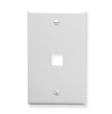 ICC FACEPLATE OVERSIZED 1-PORT WHITE IC107LF1WH UPC 633758021746 picture