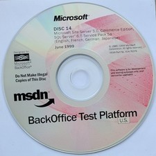 Vintage - Microsoft Site Server 3 Commerce Edition & SQL Server 6.5 SP 5a, 1999 picture
