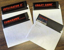 Infiltrator II, Crazy Cars, Tomahawk, & RARE GAME - Commodore C64 Diskette Lot picture