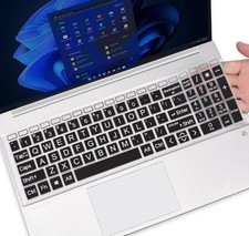 Large Print Keyboard Cover Skin for 2026 2025 HP 15.6 inch Laptop15-fc 15-fd Ser picture