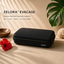 Hard Shell Travel Electronics Organizer Case Cables Chargers Accessories Zelora picture