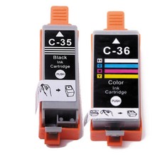 2PK PGI-35 CLI-36 Ink Cartridges w/ smartchip for Canon Pixma iP110 iP100 TR150 picture