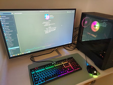 Custom/Whitebox Custom Build Gaming Desktop Tower PC with RGB Lighting, Black picture