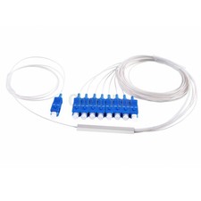 FTTH 0.9mm 1 X 8 Optical Splitter mini Steel Tube 1* 8 PLC Bare Fiber Splitter picture