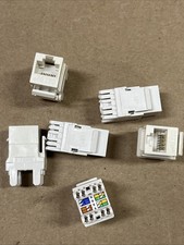 QTY 6 Similar TO Leviton GIGAMAX 5G108-RA5 TX-5e Module RJ45 CAT-5e ALMOND picture