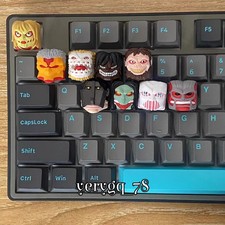 Attack On Titan Keycaps Complete Set of 9 Keycaps Creative Keyboard Cap Toy Gift picture