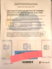 Windows Remote Desktop Services CAL Product Key Card - Server 2008/2012 &2016 picture