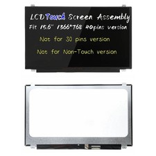 For HP 15-F337WM 15-F300 LCD Touch Screen 40pin HD Replacement LED 15.6