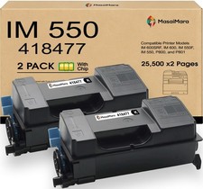 IM550 IM 550 418477 High Capacity Toner Cartridges for Ricoh IM 600SRF IM 600... picture