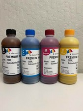 4x500ml Sublimation Refill Ink Compatible ALL Epson Cartridges 7720 7710 2720 picture