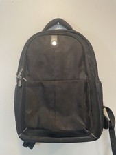 HP Black Adjustable Strap Zip-Up Pocket Padded Laptop Bag Backpack - Read picture