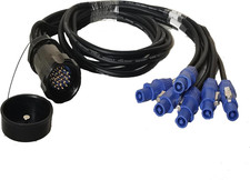 19Pin Socapex to 3Pin Powercon Cable Power Cord 5Ft 1.5Meters Length 13AWG for P picture